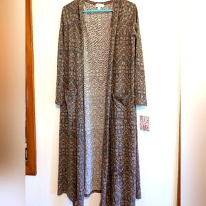 Lularoe long cardigan sweater size medium